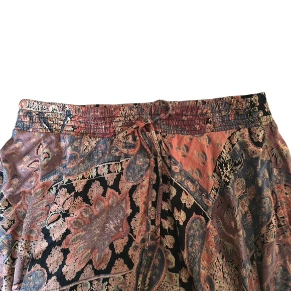 Angie Paisley Patchwork Handkerchief Hem Skirt Pink Boho Large - Picture 5 of 12